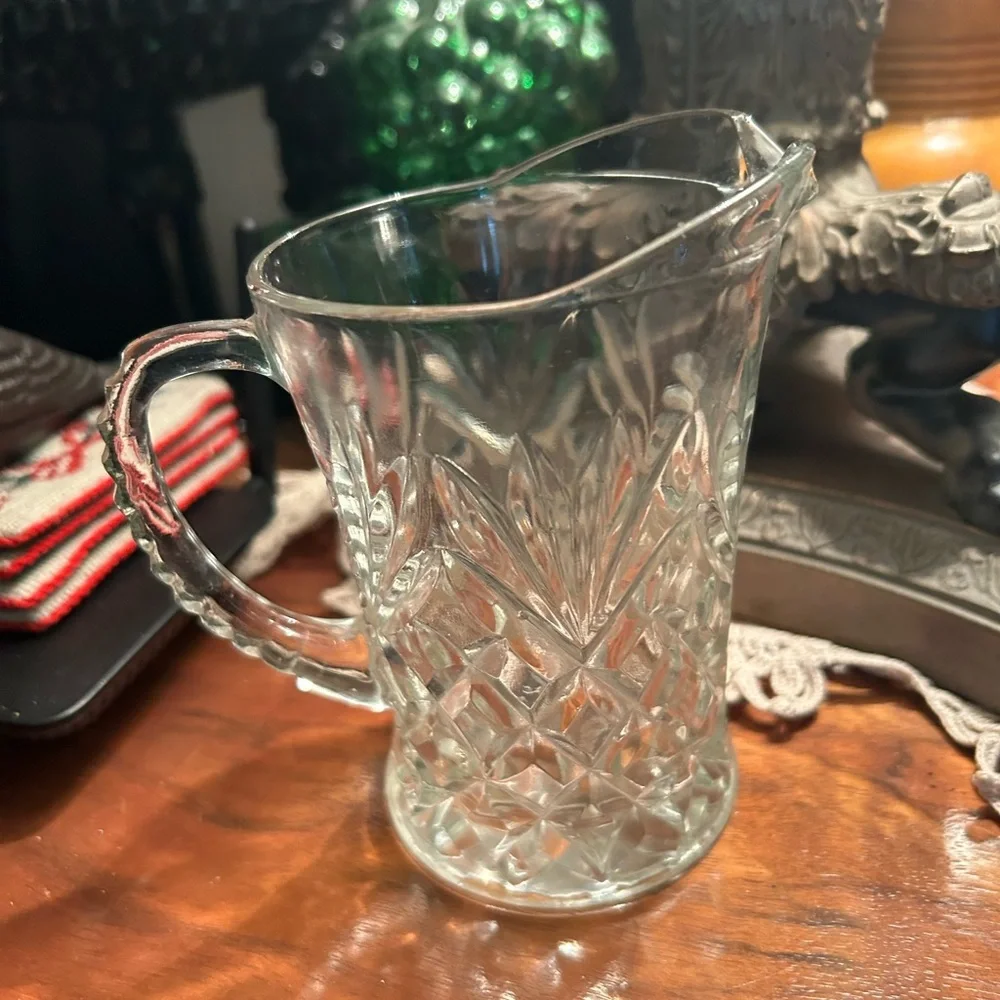 Vintage Crystal Pitcher